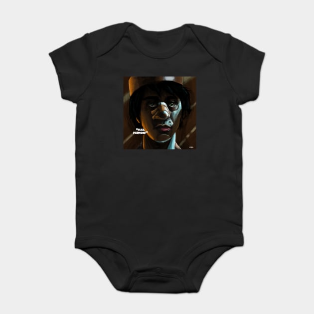 Hereditary "Hail Paimon" portrait (digital) Baby Bodysuit by StagArtStudios